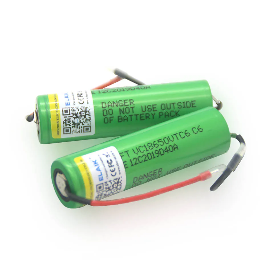 

4PCS Elaik vtc6 3,7 v 3000 mah 18650 li-ion batterie 20a entladung 18650 vtc6 werkzeuge e-zigarette batterie diy linie