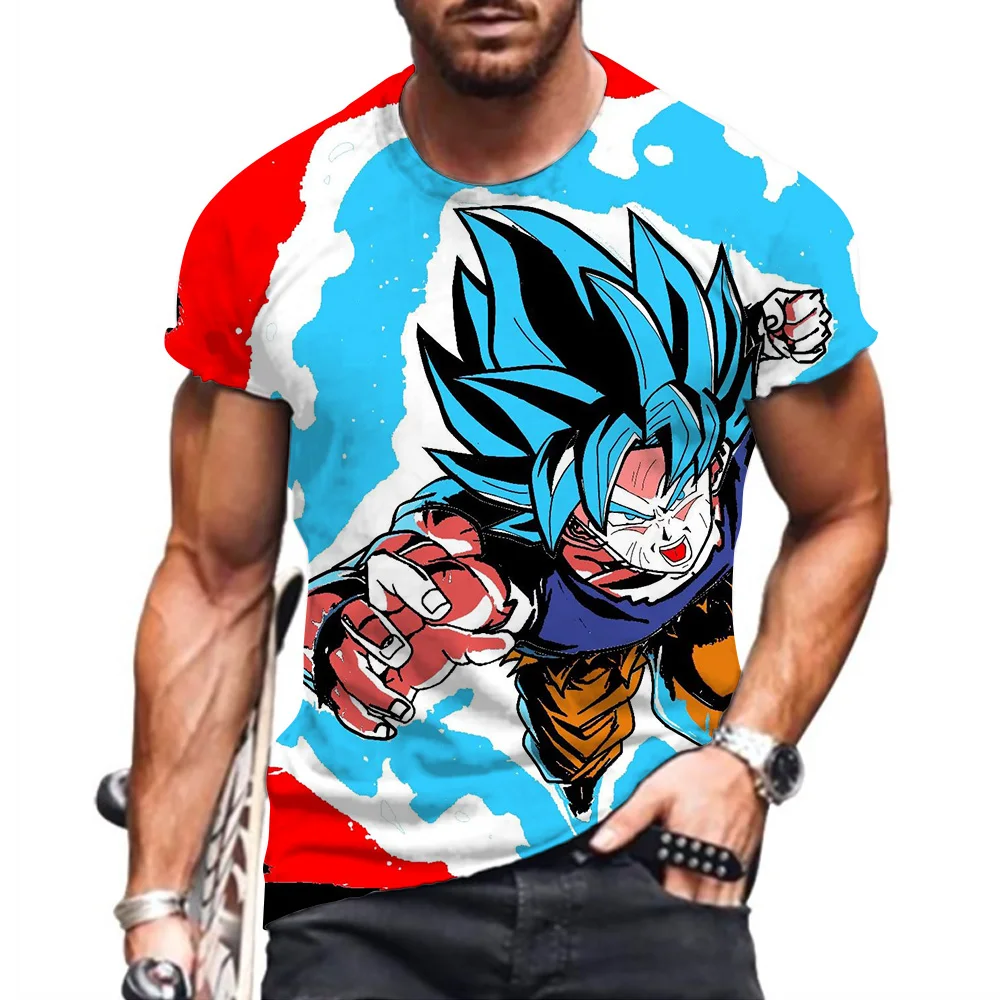 

T Shirts Dragon Ball Z Vegeta Men Shirt Men's T-shirt T-shirts Super Saiya Tops Streetwear Fashion Goku 2023 Clothing 110-6XL