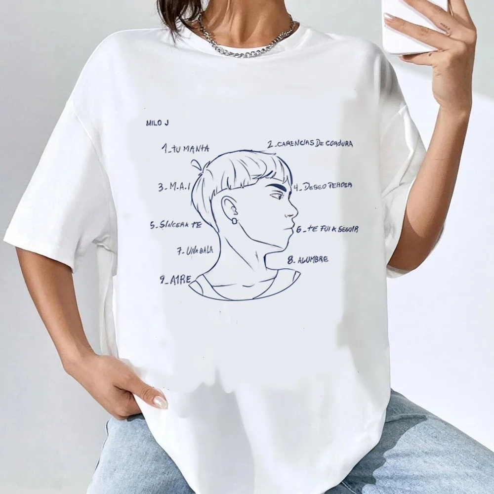Milo j t-shirt female Pop Culture Digital streetwear Graphic Trendy aesthetic tshirt Psychedelic graphic