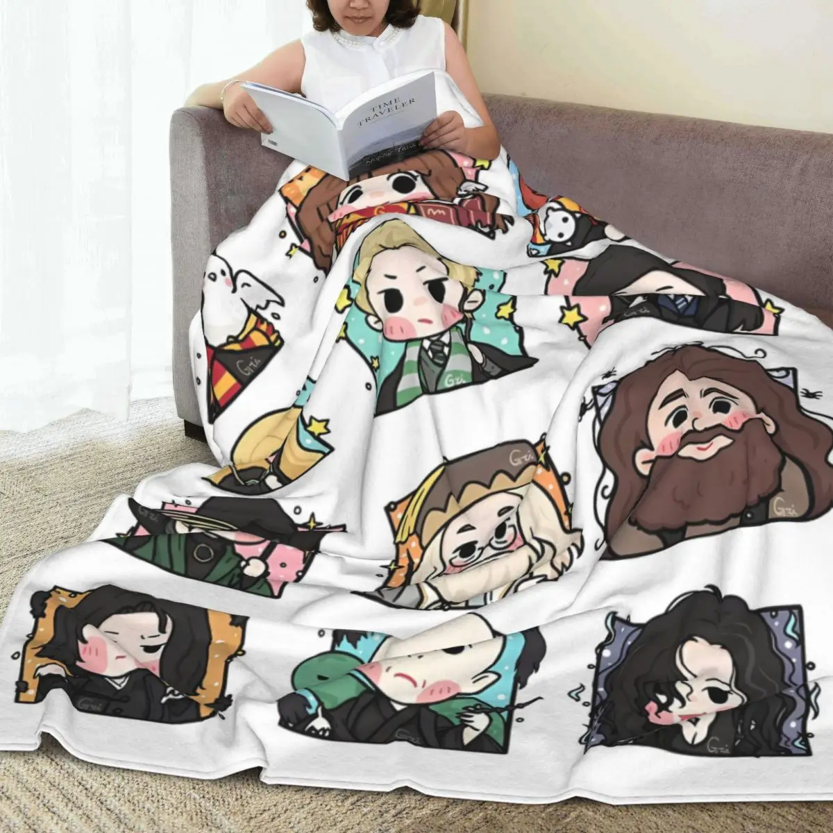 Одеяло H-Harry P-Potter с мультяшным дизайном качественное теплое мягкое одеяло зимнее
