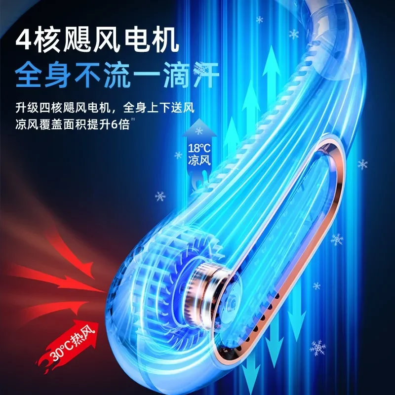 Беслопастной мини-вентилятор портативный бесшумный с USB-зарядкой для занятий