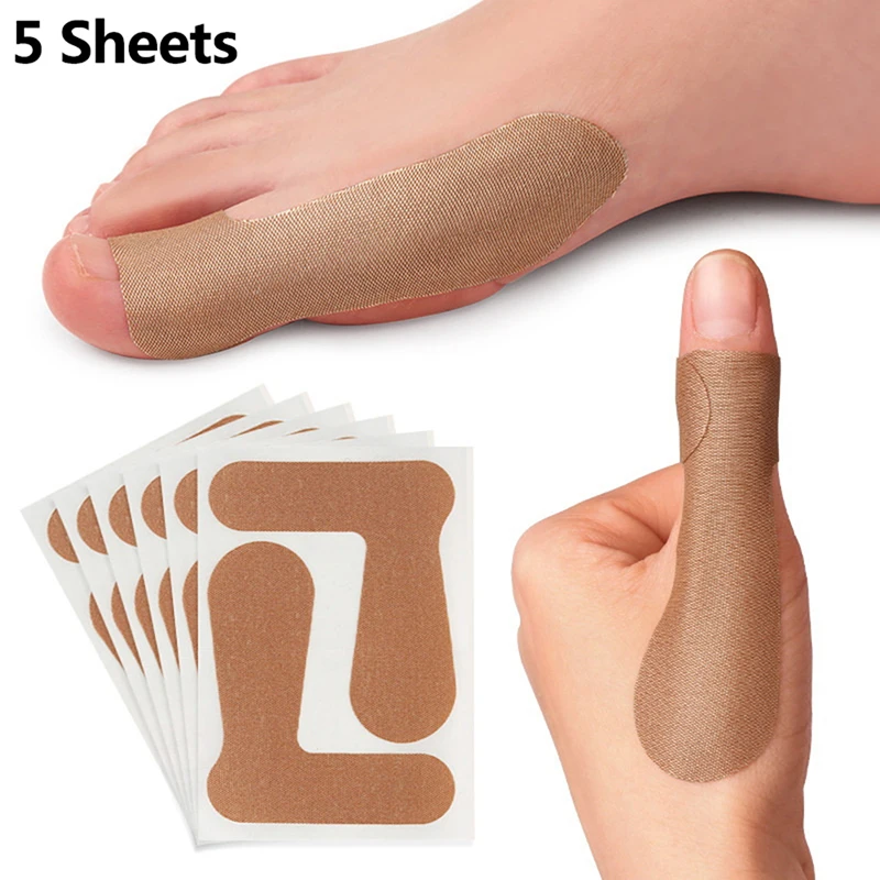 

5 Sheets Non-woven Fabric Toe Separator Patches Bunion Hallux Valgus Corrector Thumb Correction Tenosynovitis Treat