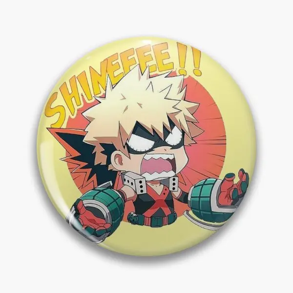 Брошь Мой герой Академия Бакуго с мягкой пуговицей металлическая забавная милая