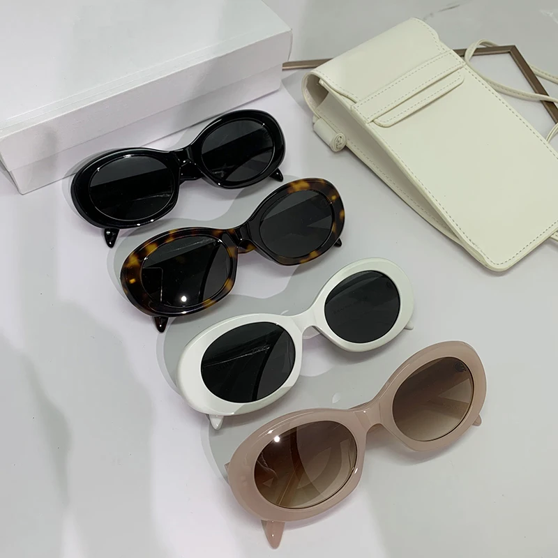 

Triumphal Arch Fashion Luxury Brand Glasses CL40194 Women Men Sexy Cat Eye Vintage Oval Arc De Triomphe Sunglasses Random Box