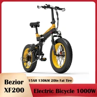 bezior xf200 electric bicycle 1000w fat tire cycling folding smart electric bicycle 40kmh e bike ups shipping 3 7 days delivery