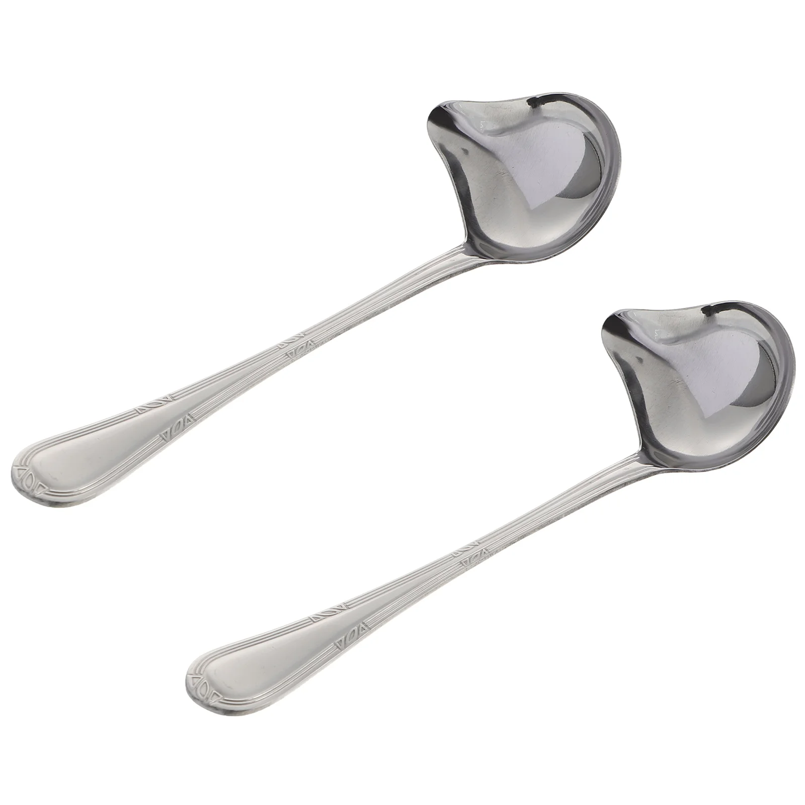 

2Pcs Unique Spoons Stainless Steel Tableware Exquisite Duckbill Spoons