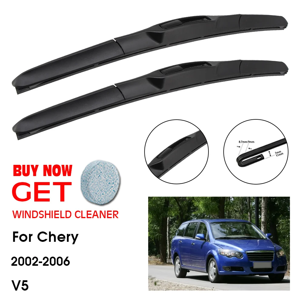 

Car Wiper Blade For Chery V5 26"+17" 2002-2006 Front Window Washer Windscreen Windshield Wipers Blades Accessories