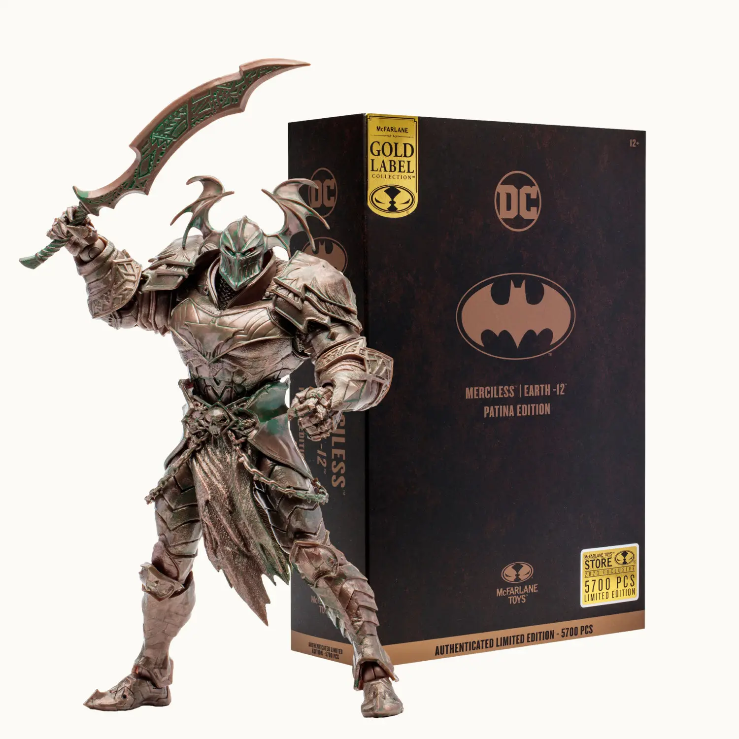 

New Hottoys Anime Figure Merciless Patina (Dc Multiverse) Gold Label Action Figure Statue Model Collectible Xmas Gifts