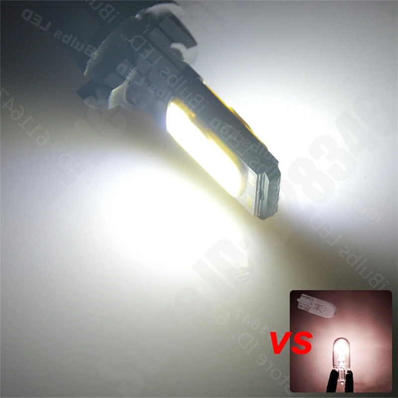 10 шт. T10 LED 194 168 W5W COB интерьерная лампа для стоянкы резервные тормозные лампы Canbus