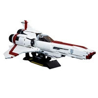 moc space series galactica colonial 9424 mkii high tech battle copter building blocks diy puzzle bricks toys for children gift