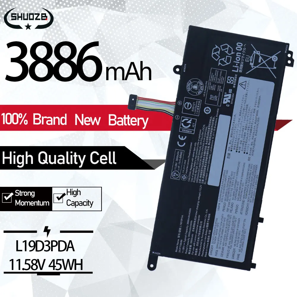 

Laptop Battery For Lenovo L19D3PDA L19C3PDA L19L3PDA SB10Z21196 SB10Z21208 New