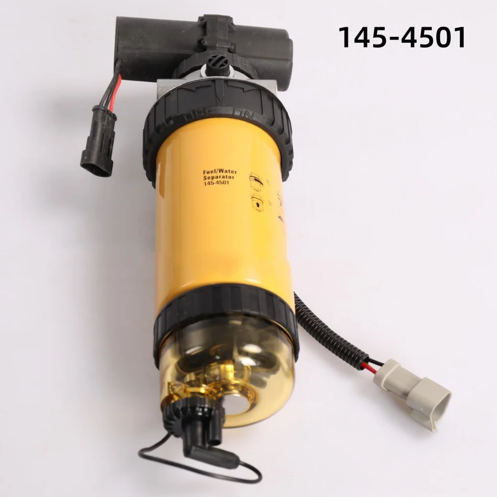 

Оригинальный топливный фильтр в сборе с электронным насосом 12 В 145-4501, сепаратор топливной воды для дизельного двигателя 1454501 Для CAT JCB