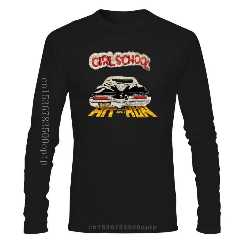 Мужская одежда новинка Vtg 80s Girlschool футболка с популярным и бегущим турниром
