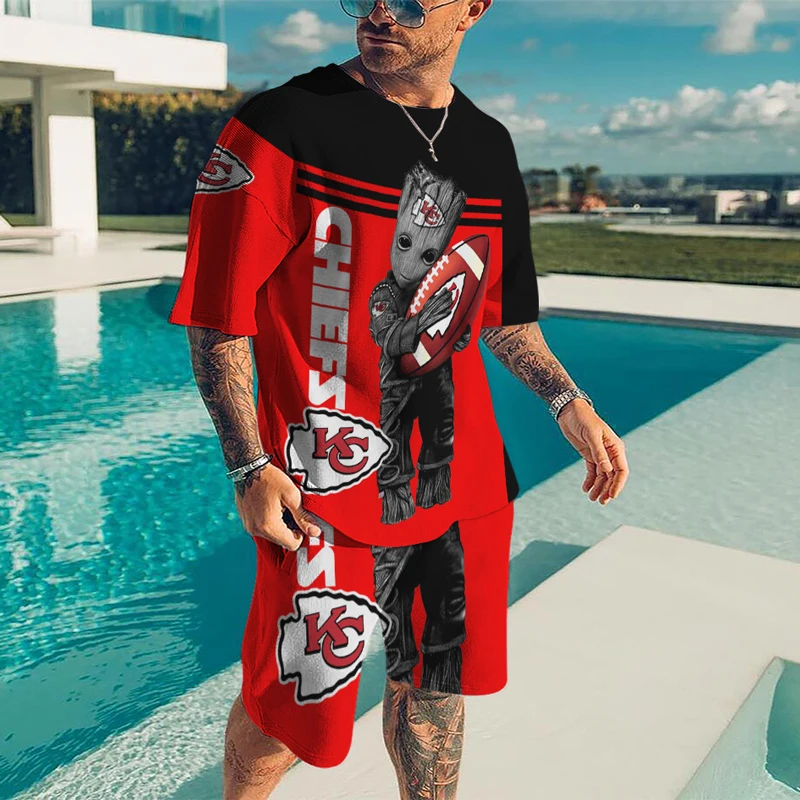 

Summer Men's Clothing Sets Trend Sports Suit 3d Printing Men T Shirt Shorts Tracksuit 2 Piece Set Casual Sportswear Man Outfit