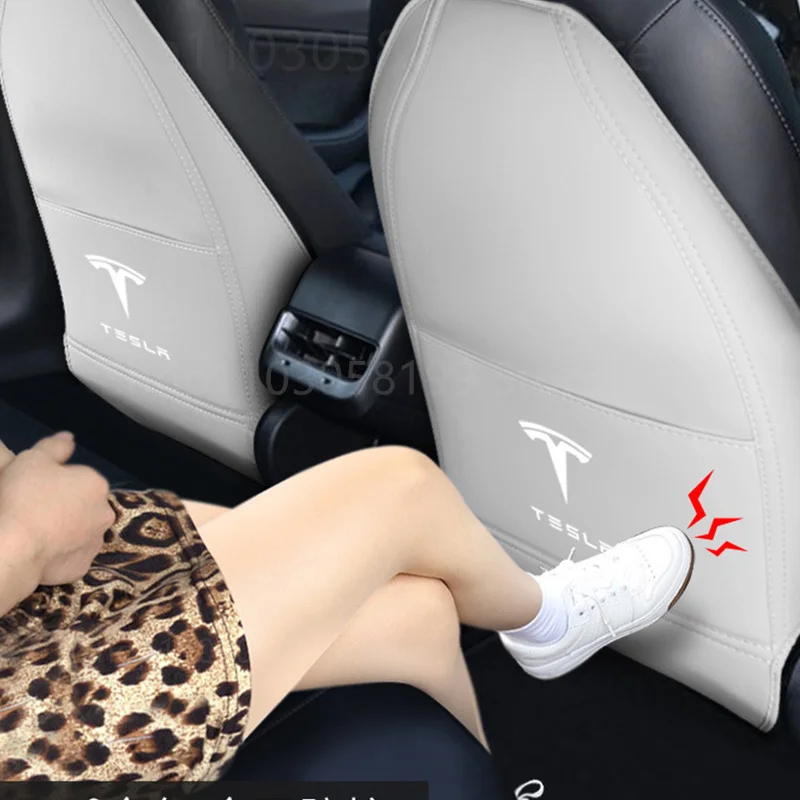 

Кожаные автомобильные накладки на заднее сиденье для Tesla Model 3 Y, защитный чехол на заднее сиденье автомобиля, аксессуары Tesla Model Y 2023