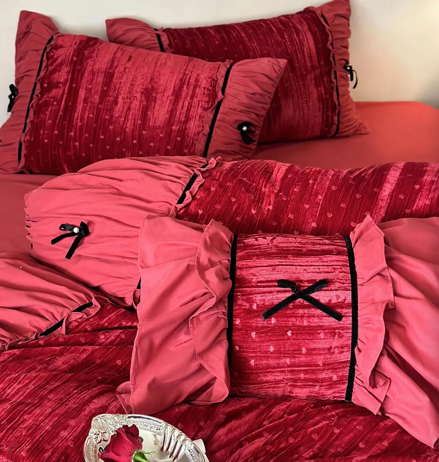 Элегантный сказочный бант синий розовый красный двуспальный полный королевский