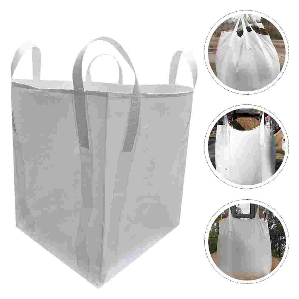

1pc Bulk Bag PP Plastic Ton Bag Flat Bottom Construction Sand Bulk Bags