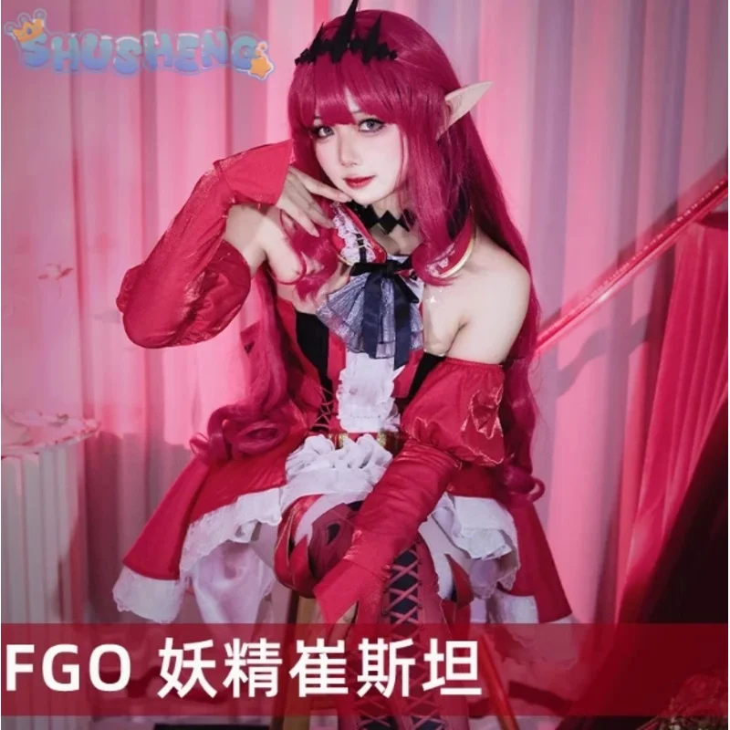Фото COSda@Cosplay@avda@FGO Fairy Knight Tristan/Baobhan Sith Косплей Fate/Grand Order Костюм для вечеринки Бал Великолепная принцесса Лолита Dr №3