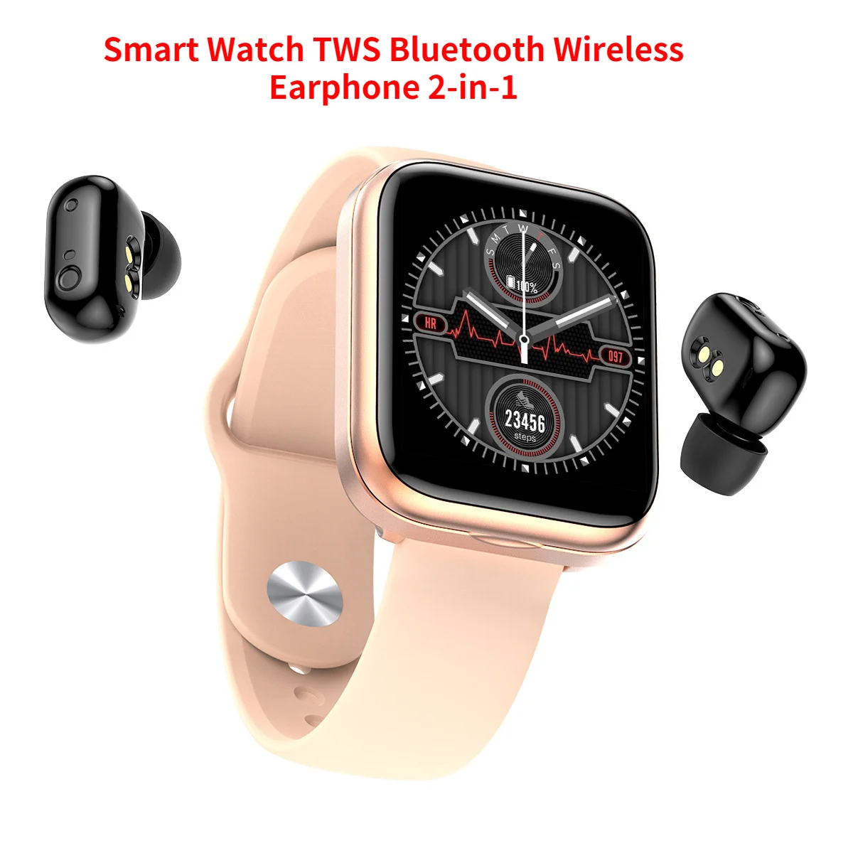 

X5 reloj inteligente TWS inalámbrica Bluetooth auricular 2-en-1 reloj inteligente 1,54 pulgadas de música de deportes pulsera An