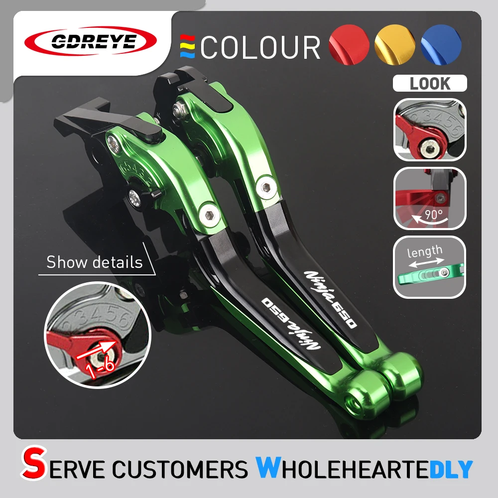 

For Kawasaki NINJA650 Brake Lever NINJA 650 Handle Folding Extendable Brake Clutch Levers Ninja650 2009-2016 Hand Brake Lever