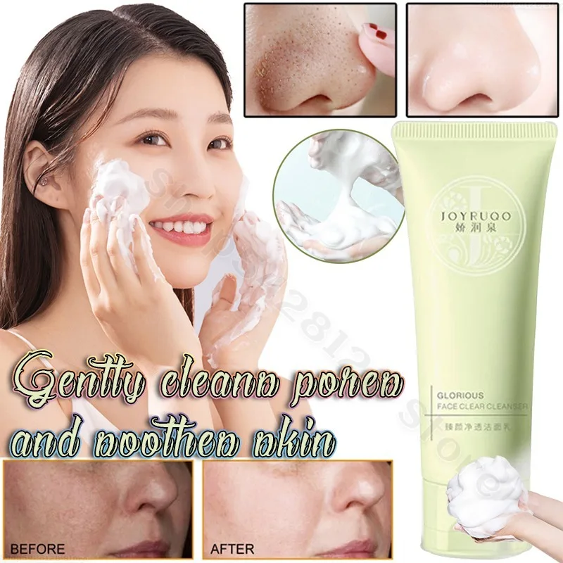 

Gentle and Non-irritating Deep Cleansing Shrinks Pores JOYRUQO Amino Acid Soothes Sensitive Skin Moisturizing Facial Cleanser