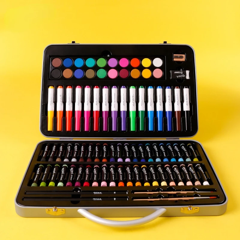 Children Kids Colored Pencil Artist Kit Set Painting Crayon Marker Pen Brush Drawing Tools Set  Supplies Kids Gift
