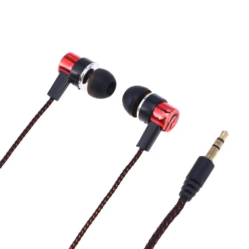 

MP3/MP4 Cloth Line Heavy Bass Earphone In-ear Earphone With 3.5mm Plug