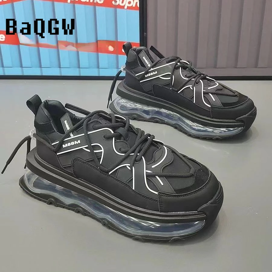 Дизайнерские роскошные кроссовки на массивной платформе для мужчин модные