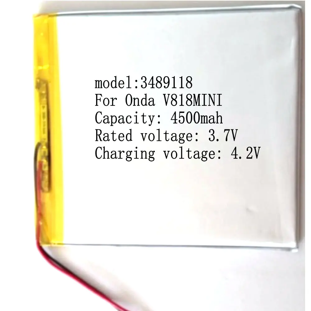 

High quality Replacement Battery 4500mah V818 MINI Polymer batteries For Onda V818MINI SGR315 batteries
