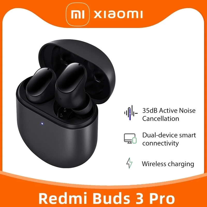 

Xiaomi Redmi Airdots 3 Pro Earphone TWS True Wireless Earbuds ANC Bluetooth Headset Wireless Charging Redmi Buds 3 Pro headphone