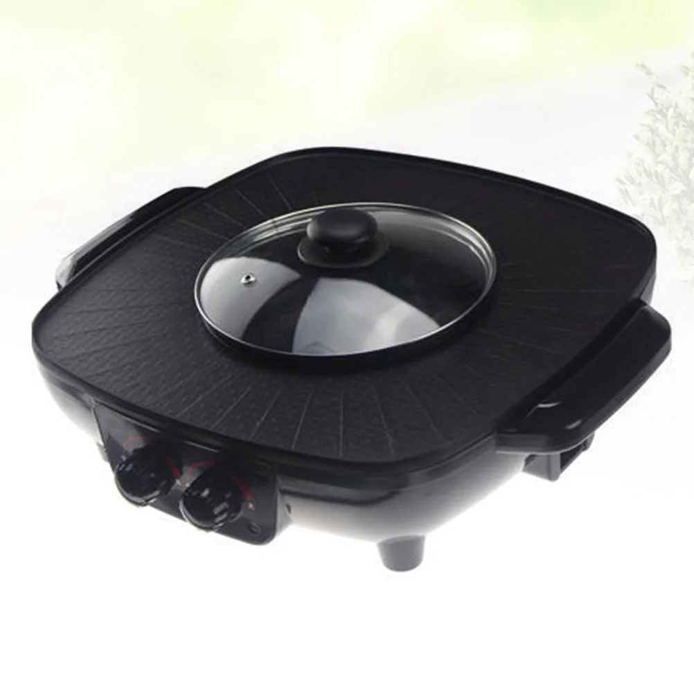 1 шт. Электрический горшок с двойным управлением антипригарные прочные