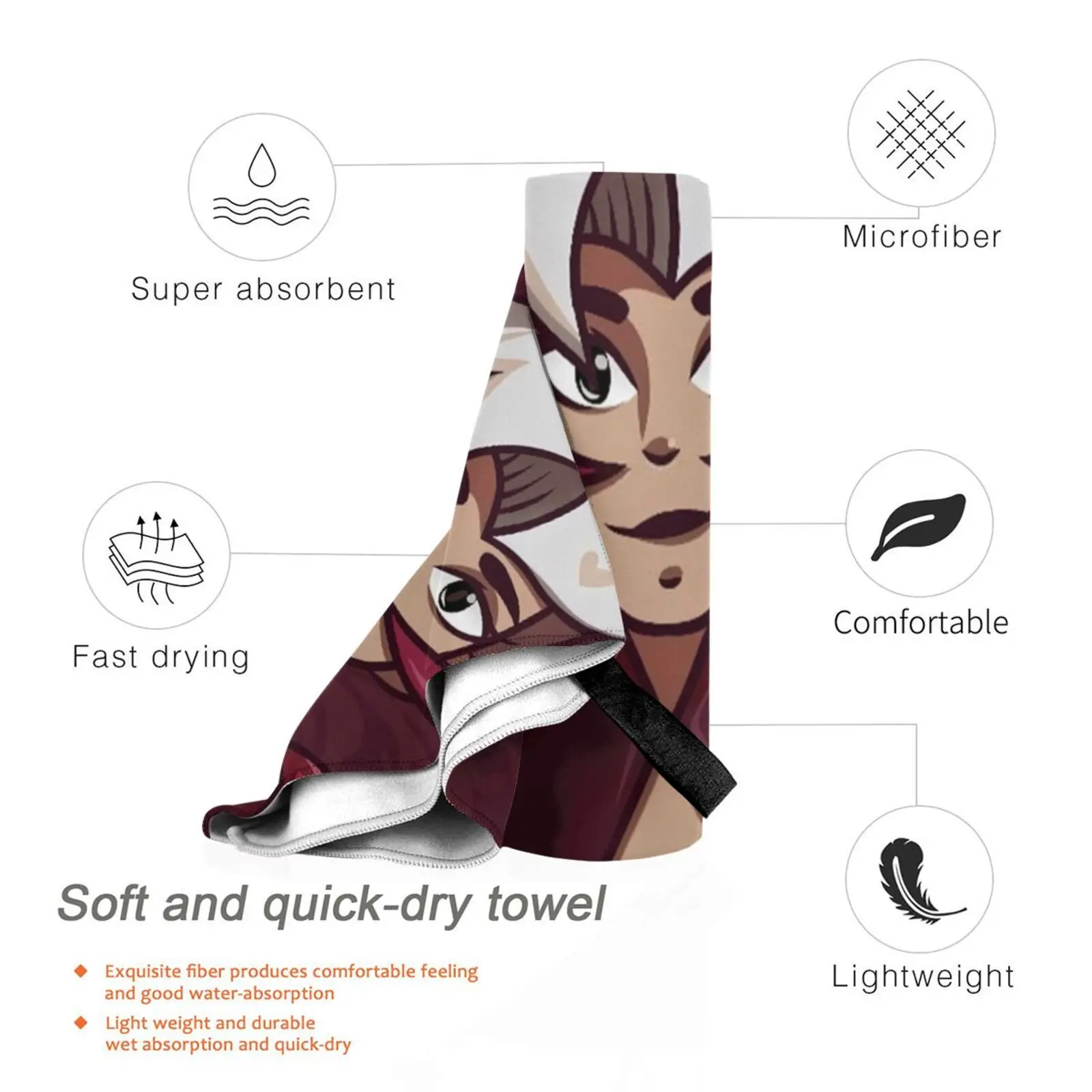 Пляжное полотенце Scorpia быстросохнущее качественное She Ra Shera He Man Motu New Аниме Манга