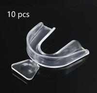 10 pcs oral hygiene silicone tray mouth guard for teeth clenching grinding dental bite sleep aid whitening teeth mouth tray bulk