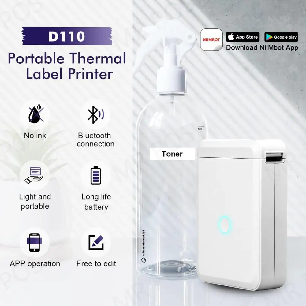 

Мини карманный термопринтер Niimbot D110 D11