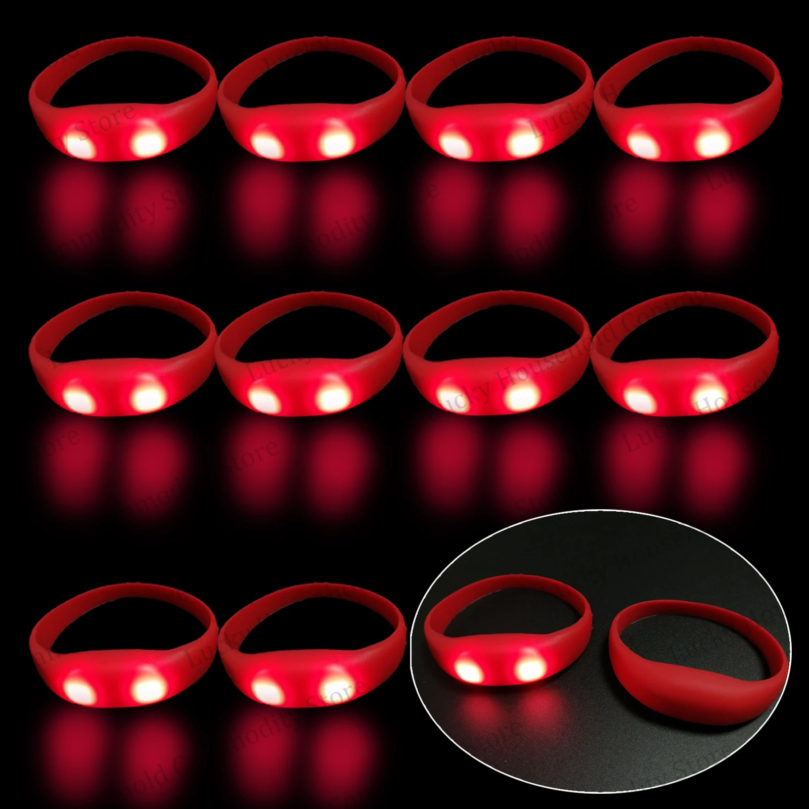 

Светящиеся браслеты XMSJ со звуковым и вибрационным управлением