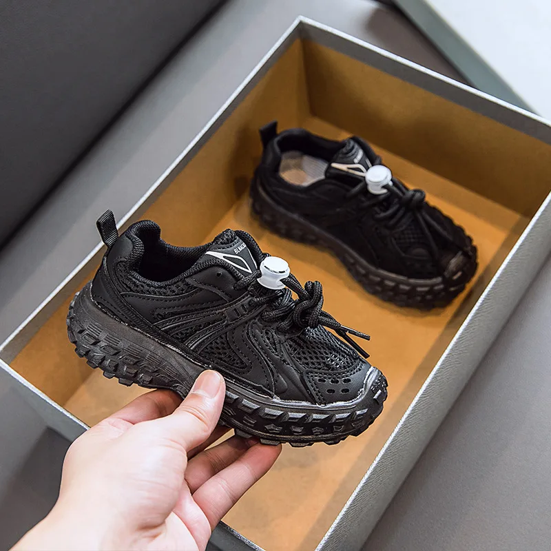 Fashion Children's Sneakers 2022 New Boys' Shoes  Mesh Shoes Spring and Summer Girls' Shoes Breathable Mesh for Big Children