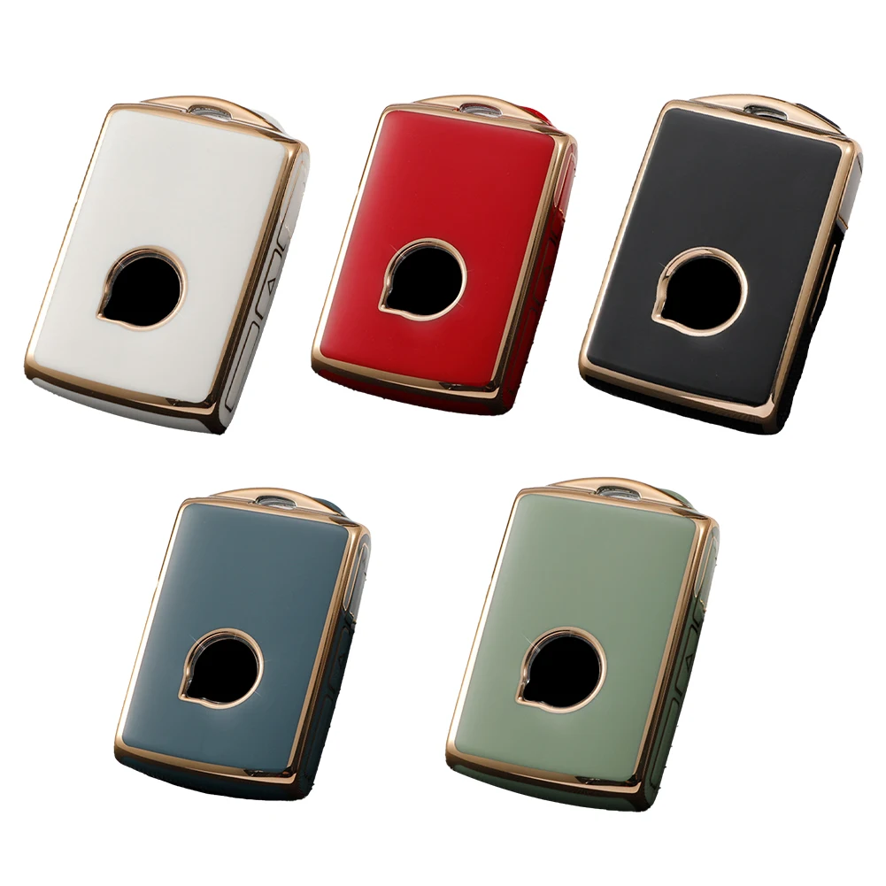

Car TPU Remote Key Fob Case Cover Shell White Green Gray Red Black Interior Accessories For Volvo S60 S90 V90 XC40 XC60 XC90