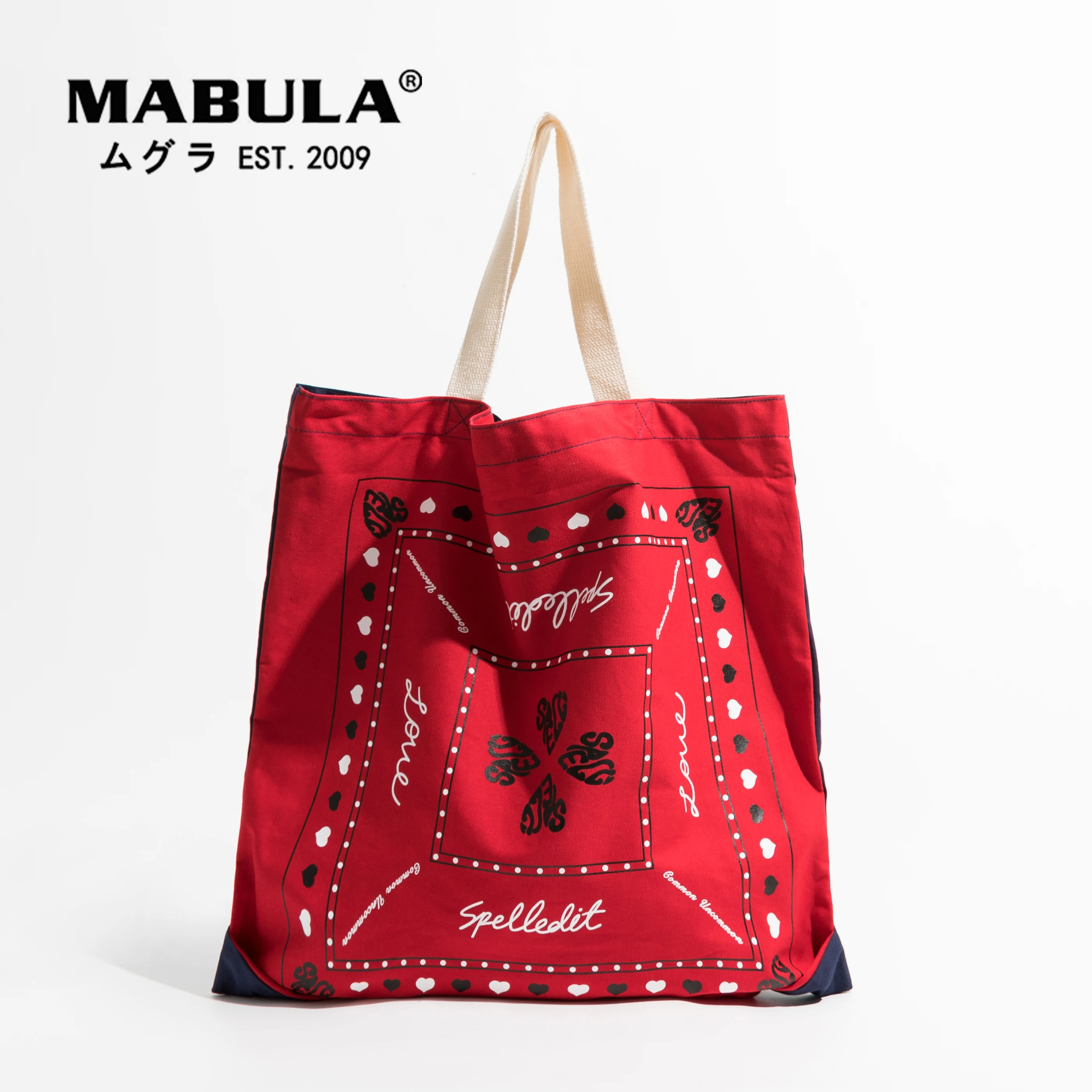 

Сумка-шоппер MABULA Boho с шикарным принтом, Холщовая Сумка-тоут, элегантная легкая сумка через плечо, Большая складная дорожная сумка