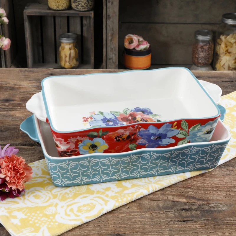 

cute 2023 Ceramic Baker Set 2 Piece Set High Quality Cookware Free shipping