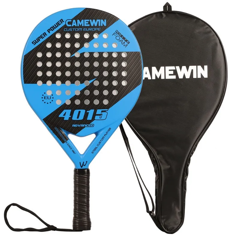 

Professional Beach Tennis Carbon Rackets Unisex Lightweight Soft EVA Face Racquet Adult Glass Fiber Pickleball Paddle with Bag