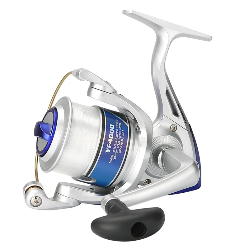 

Spinning Fishing Reel With Fishing Line 12BB Flywheel Winter Ice Fishing Reel Fresh/Salt Water Sea Carp Fishing For Beginner