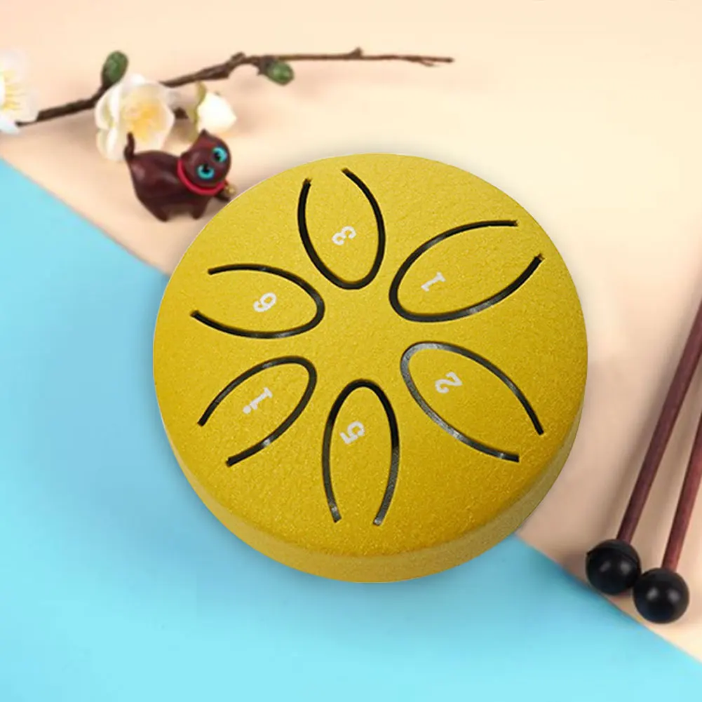 

3 в 6 примечаний ударный стальной барабан набор стальной барабан с язычком барабан с молотком для языка инструмент для концерта разума