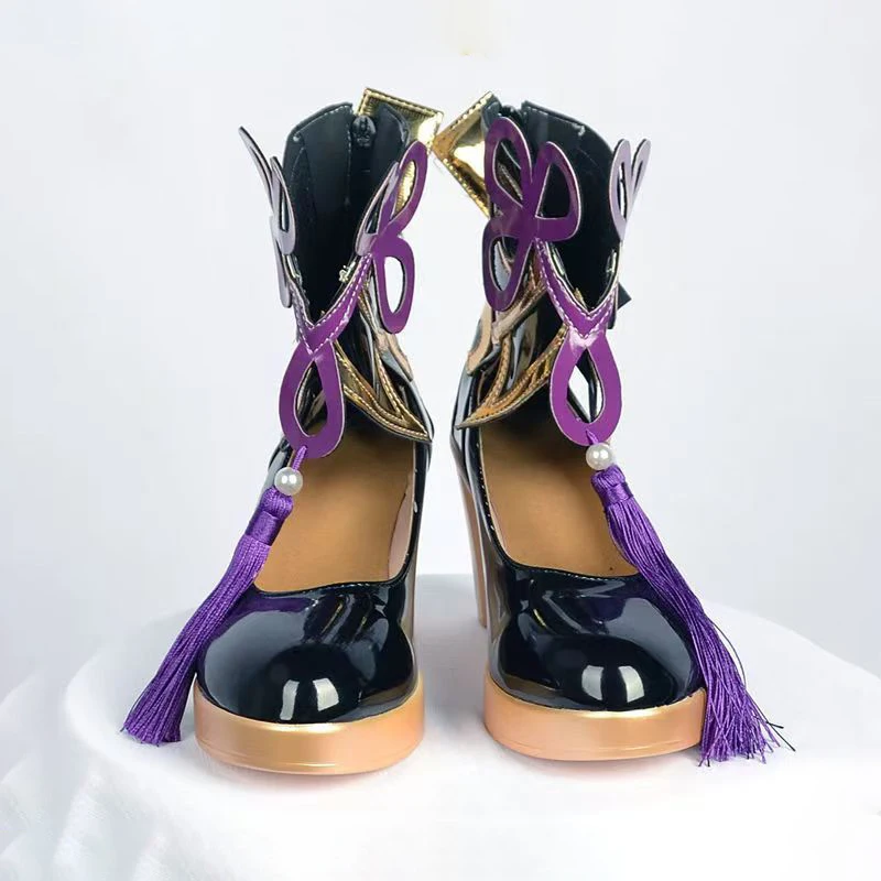 Honkai Star Rail Косплей Fu Xuan Обувь на высоком каблуке для женщин и девочек Костюм