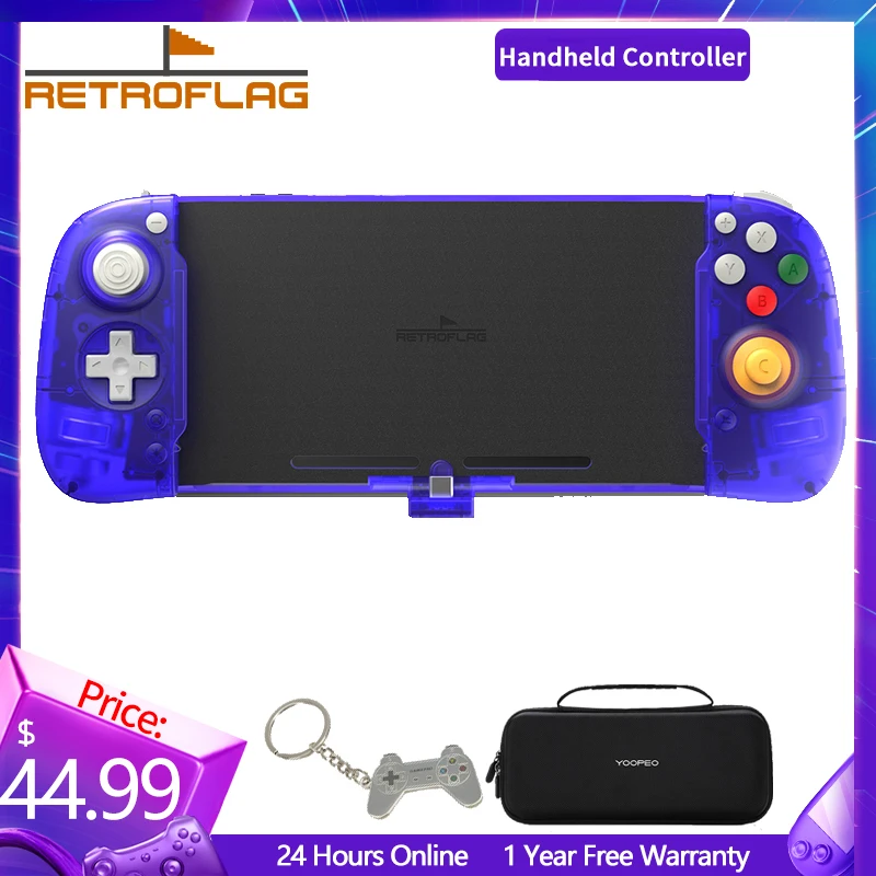 

Retroflag Handheld Controller Gamepad with Hall Sensor Joystick for Nintendo Switch OLED NS Console Game Handle Accessories