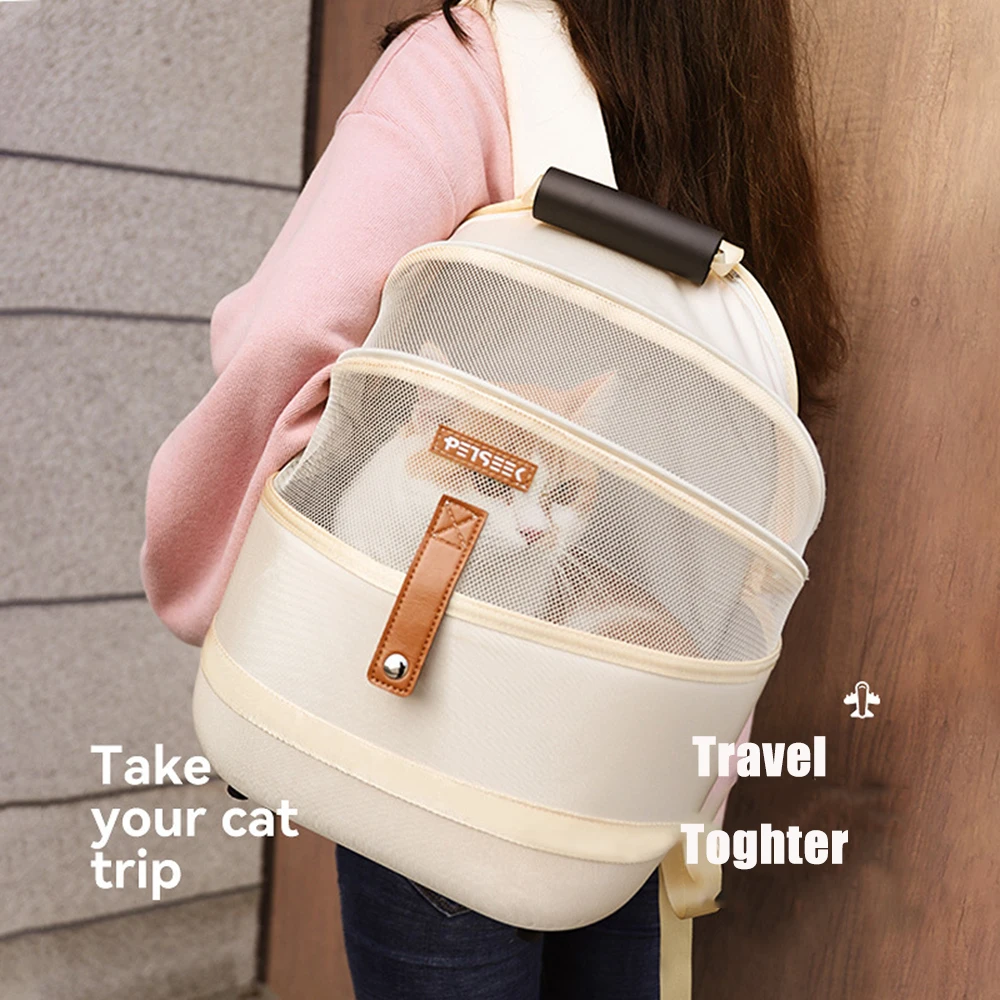 

Портативный дышащий рюкзак для кошек, уличная переноска для маленьких собак, дорожная сумка, Аксессуары для кошек