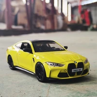 132 bmw m4 im supercar alloy car model with pull back sound light children gift collection diecast toy model