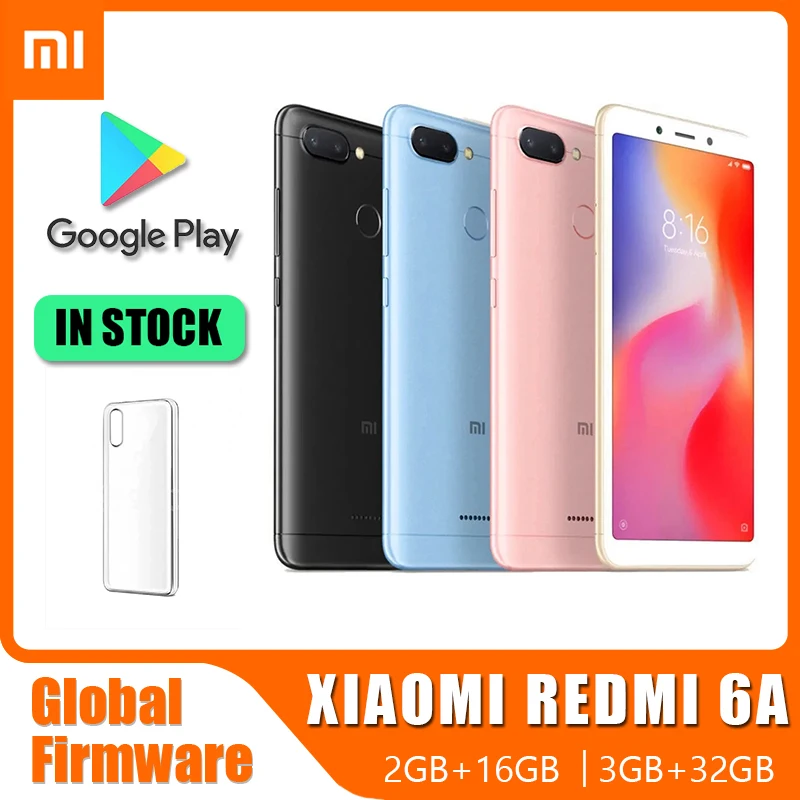 

smartphone Xiaomi Redmi 6A 16G/32G 5.45 inches, celular Google Play Android Face instock