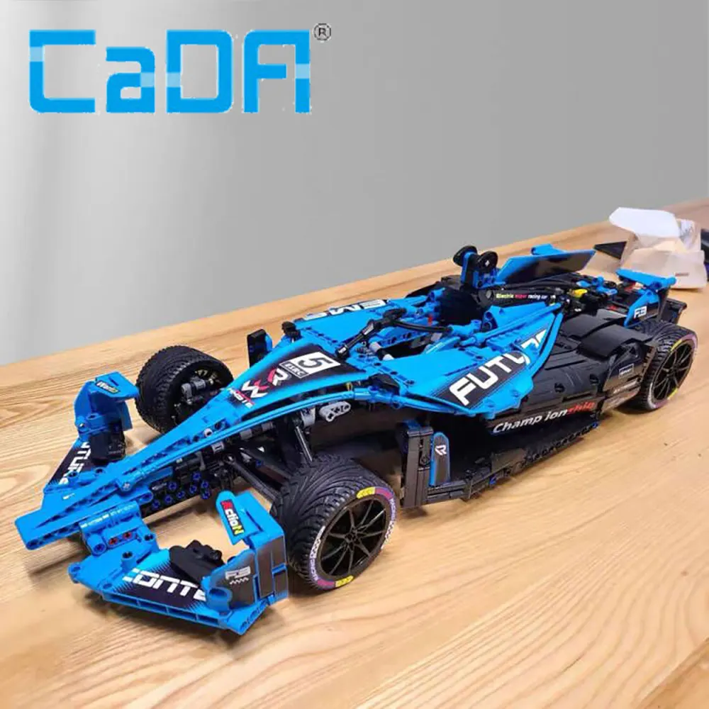 

CaDA High-tech Formula One 1:8 Remote Control Super Racing Car F1 Moc Bricks Technical Model Buliding Blocks Toys C64004 1667pcs