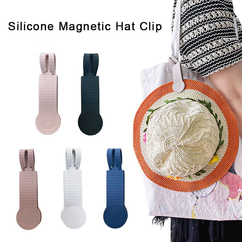 

Hat Clips On Bag Hat Holder For Travel Silicone Magnetic Hat Keeper Clip Backpack Clip Backpack Luggage Outdoor Traveling