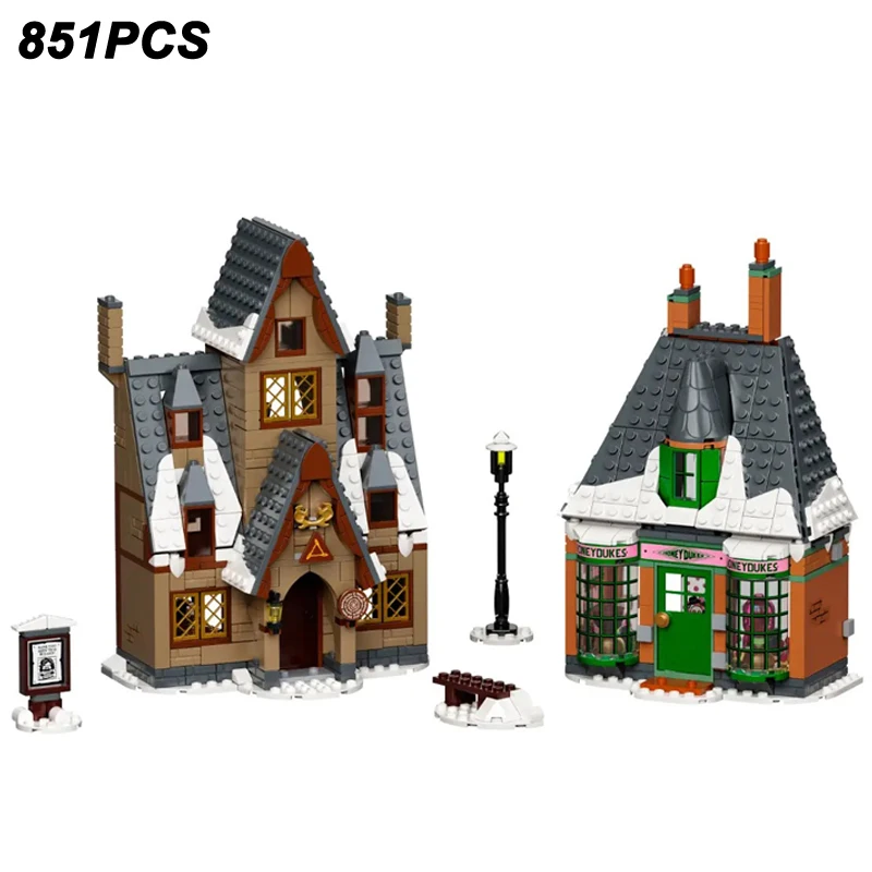 851 шт. креативные строительные блоки 76388 с 7 фигурками MOC игрушки подарок для детей